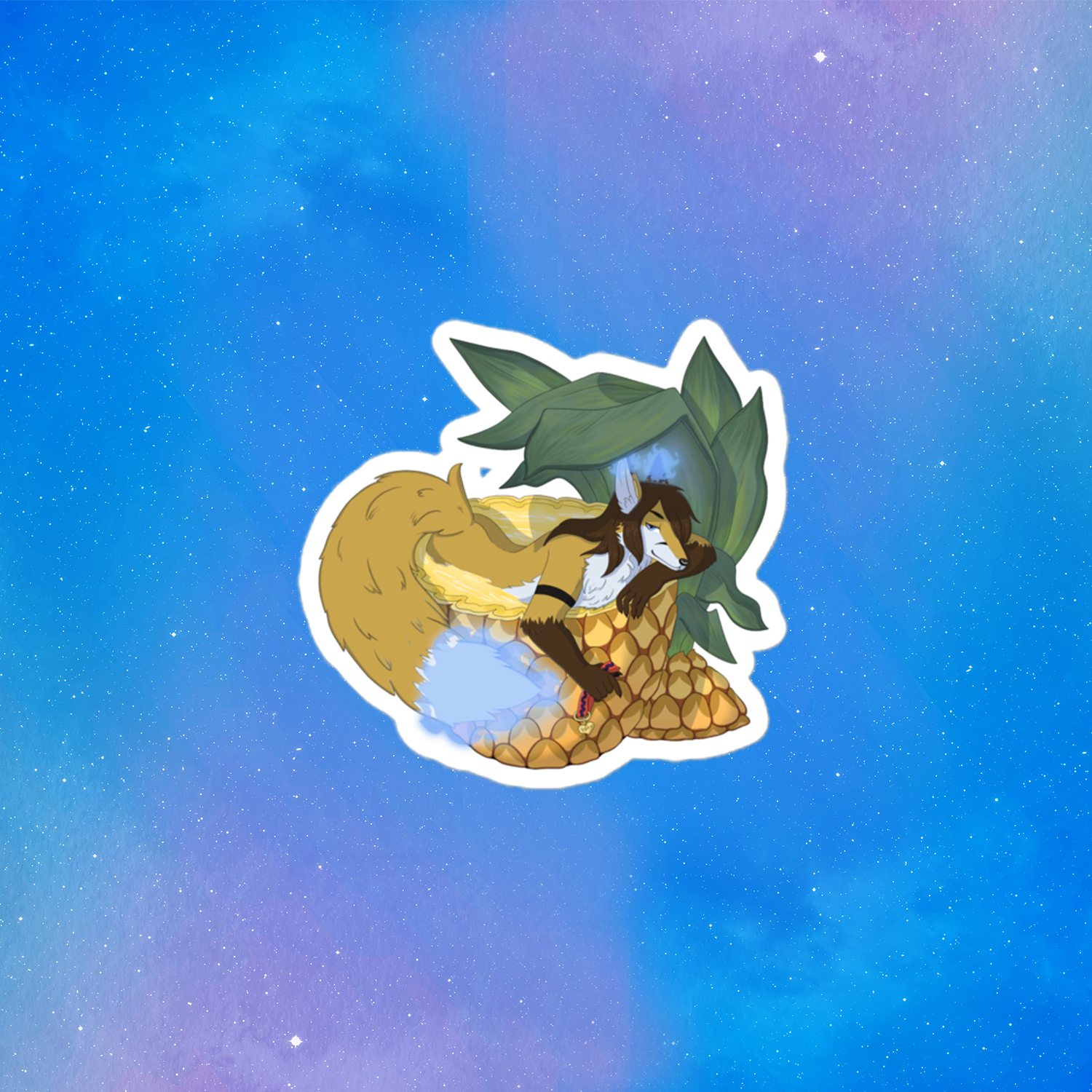 Pineapple Bubble-free sticker